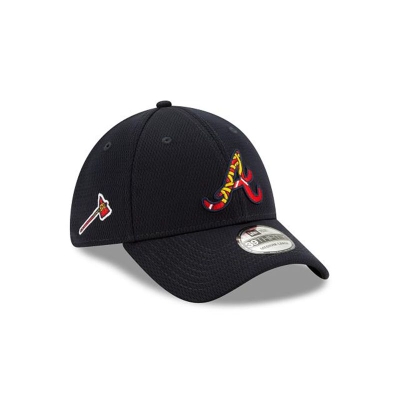 Blue Atlanta Braves Hat - New Era MLB 2021 Spring Training 39THIRTY Stretch Fit Caps USA6124087